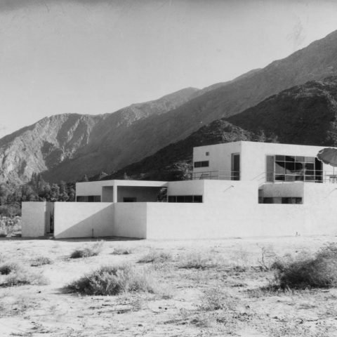 Frey's Kocher-Samson building (1934), his first structure completed in Southern California. (Stephen Willard Collection, Palm Springs Art Museum)
